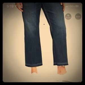 Mid-rise Plus Size  Cropped Kick-flare